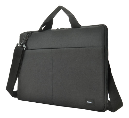 Deltaco Recycled 13-14" Laptop sleeve, handles, shoulder strap, Sort 